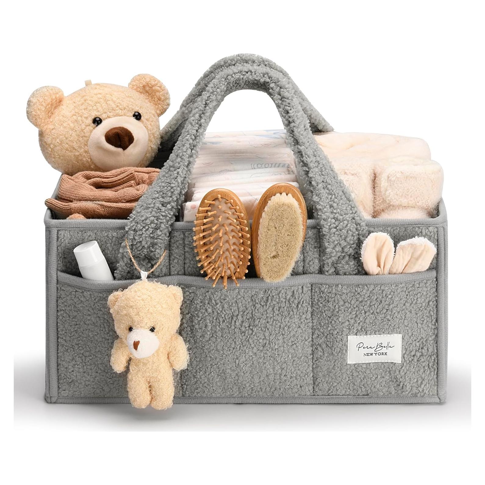 Organizador de Pañales PeraBella Baby Gris X-Large con Asa