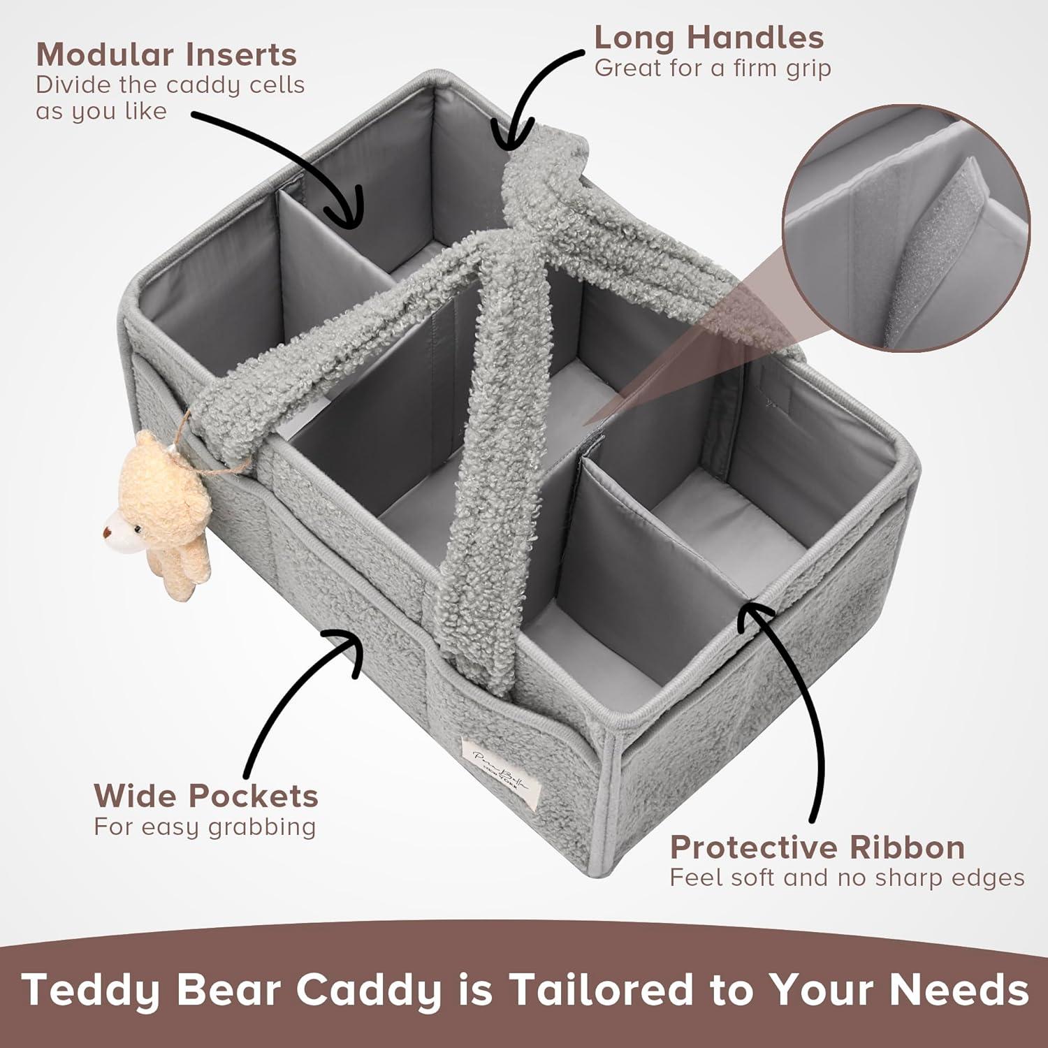 Organizador de Pañales PeraBella Baby Gris X-Large con Asa