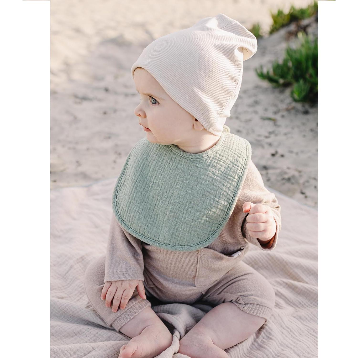 Baberos de Muselina para Bebés Konssy - 8 Piezas Unisex