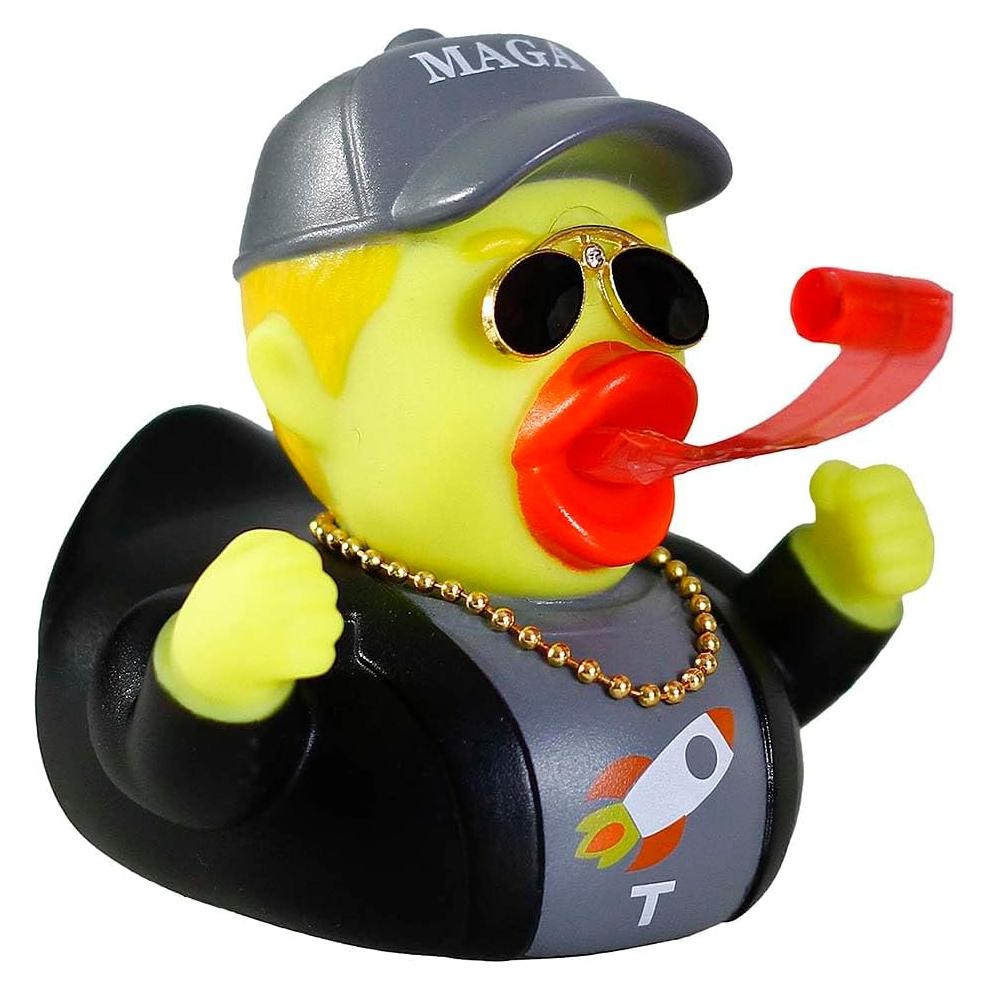 Pato Donald de Goma para Coche - Accesorio Divertido Gris