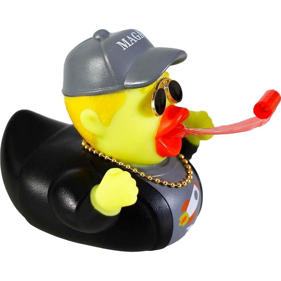 Pato Donald de Goma para Coche - Accesorio Divertido Gris