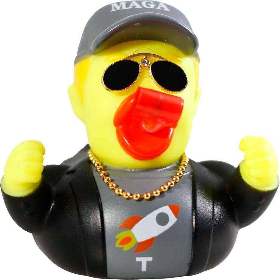 Pato Donald de Goma para Coche - Accesorio Divertido Gris