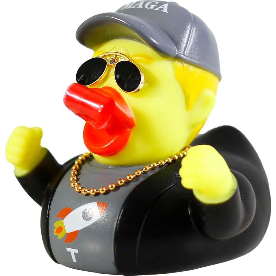 Pato Donald de Goma para Coche - Accesorio Divertido Gris