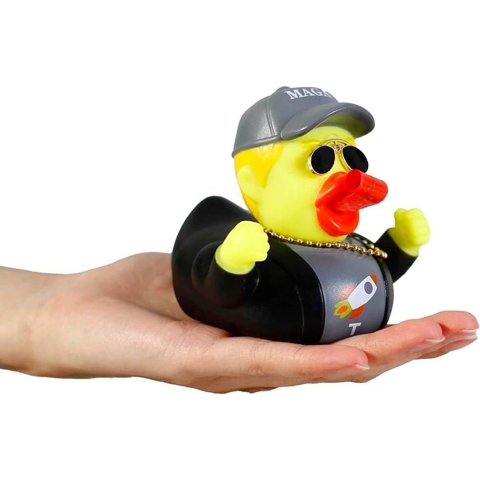 Pato Donald de Goma para Coche - Accesorio Divertido Gris