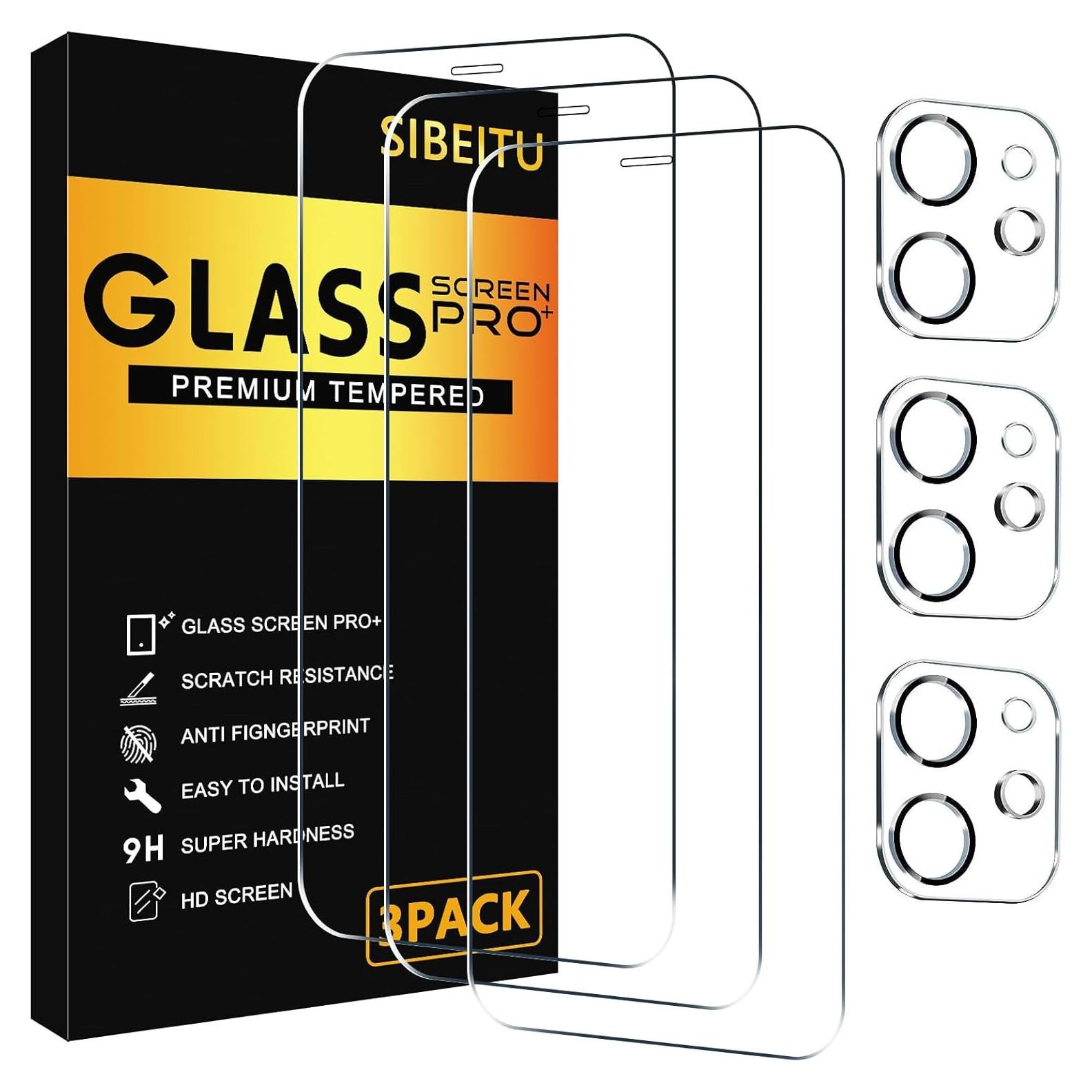 Protector de Pantalla y Lente SIBEITU para iPhone 11 6.1"