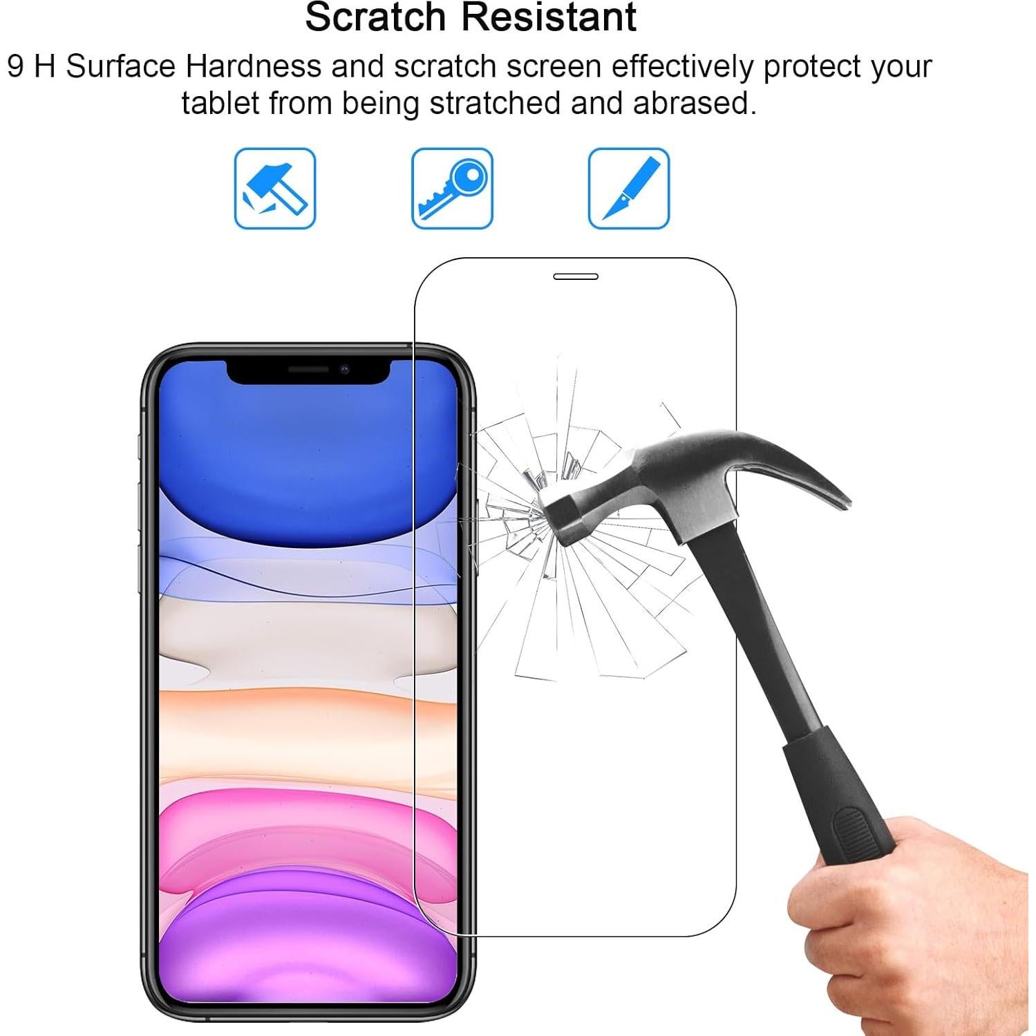 Protector de Pantalla y Lente SIBEITU para iPhone 11 6.1"