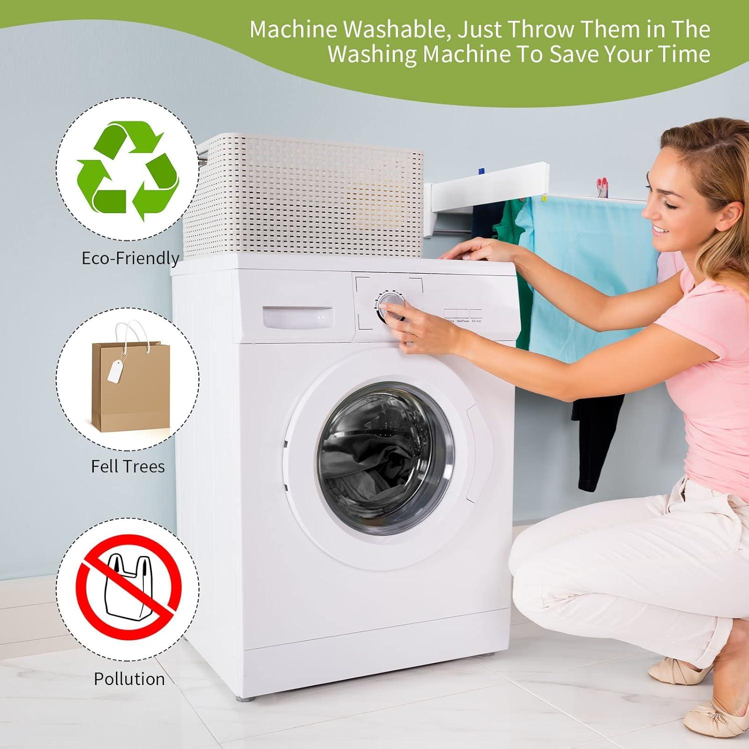 Chumia 50 Bolsas de Compras Reutilizables Plegables Negras