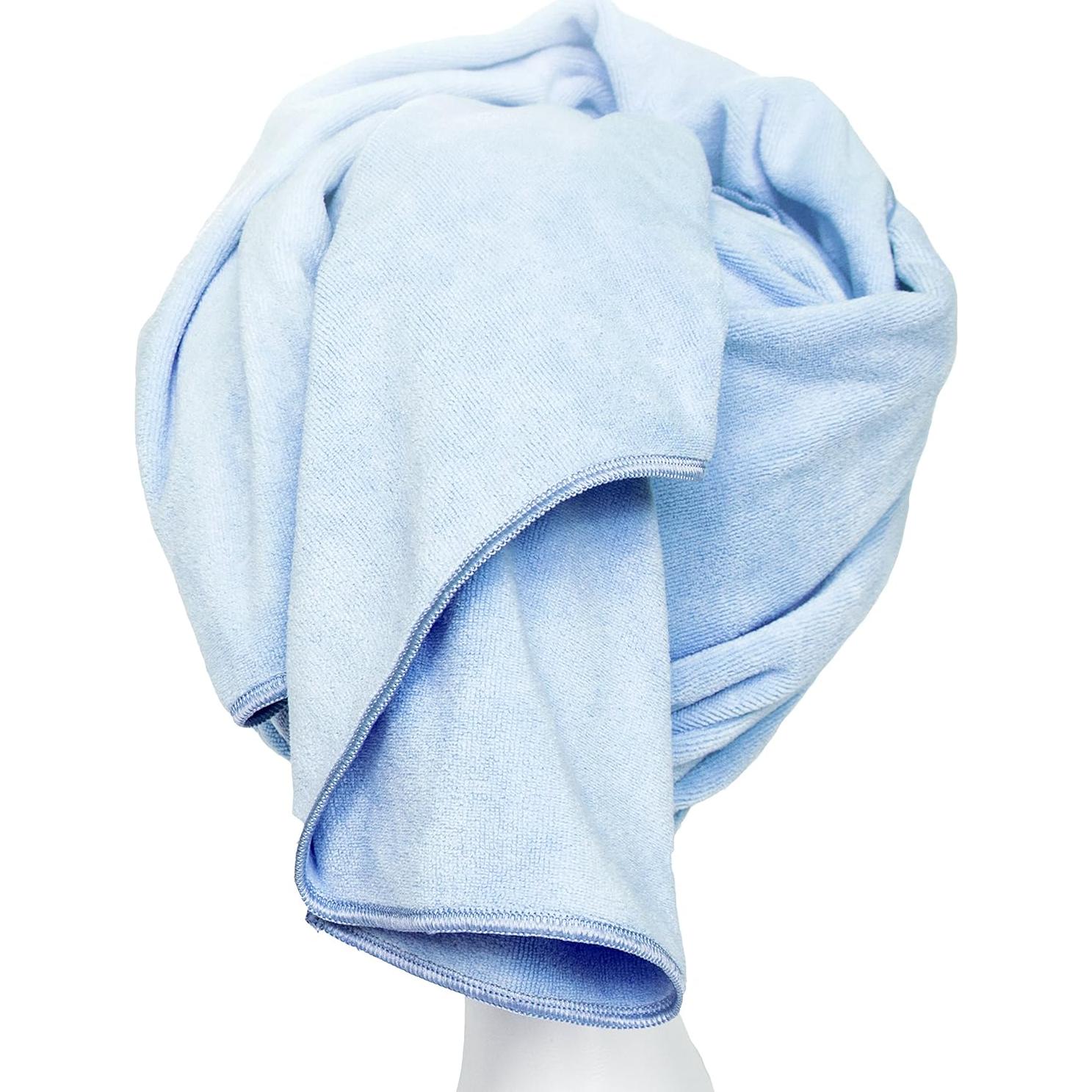 Toalla de Microfibra Tancano Grande 60x120cm Anti-Frizz Azul Claro