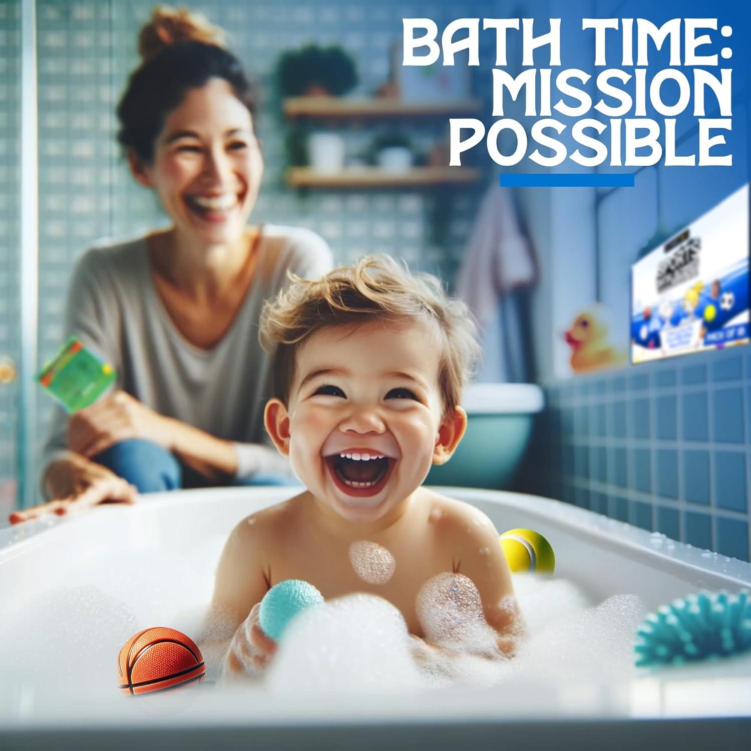 Set de 18 Bombas de Baño Deportivas ZenseMe con Juguetes