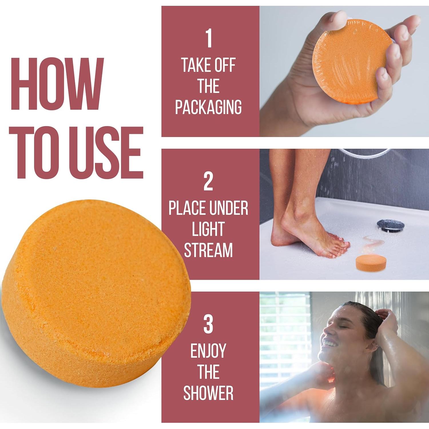 Caja de Regalo de Vaporizadores de Ducha Aromaterapia Anovina - 6 Tabletas Naturales