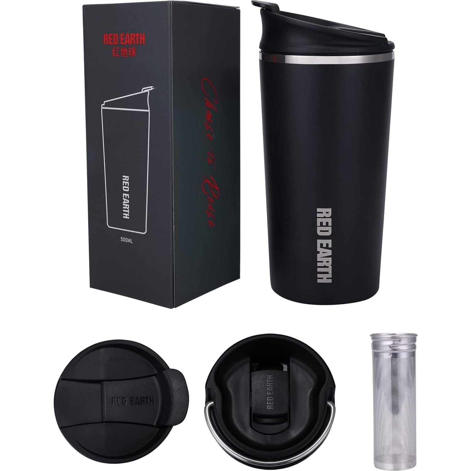 Taza de Viaje GiNT 500ml con Infusor y Tapa Aislada