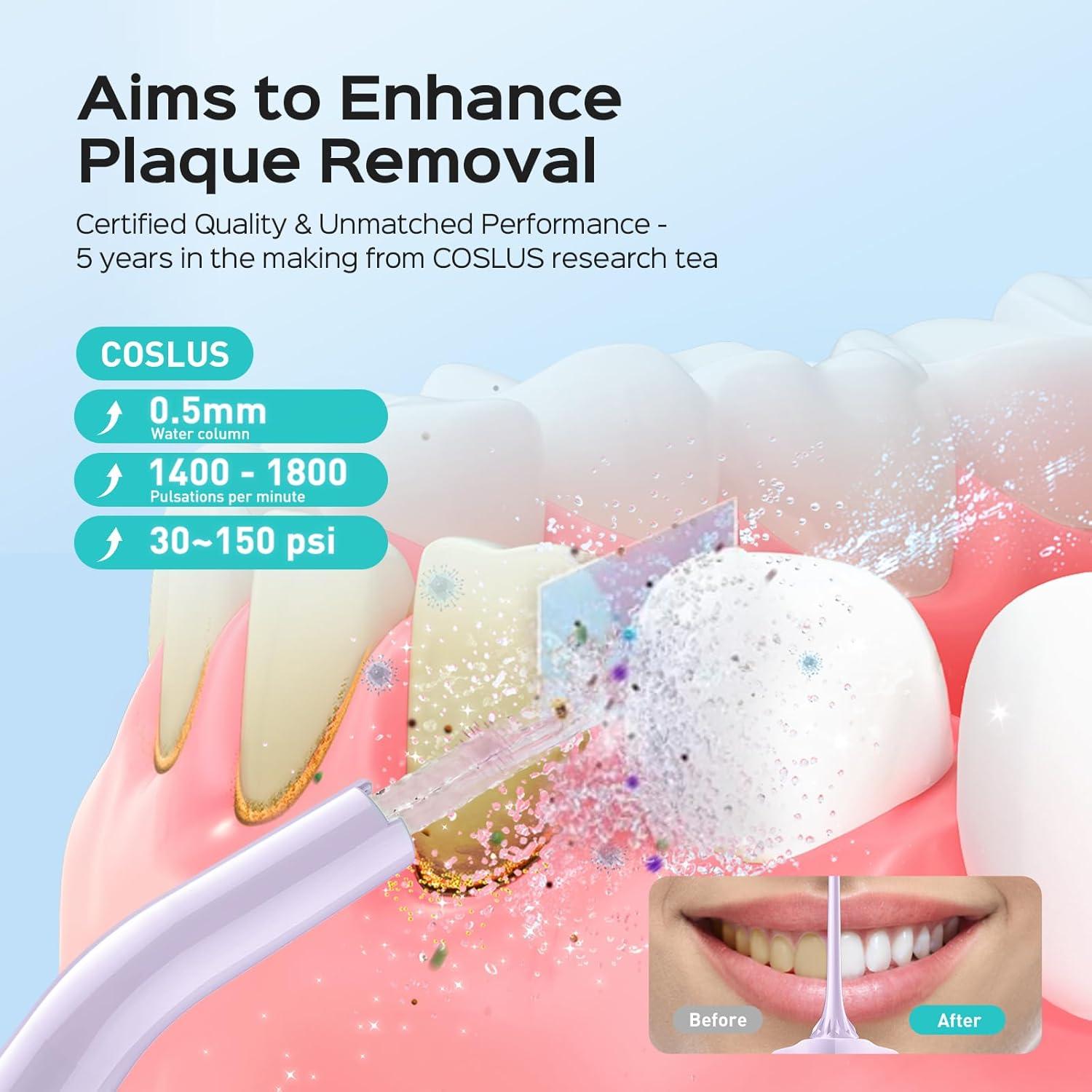 Hilo Dental Inalámbrico COSLUS C30 - 300ml, 4 Modos, Portátil