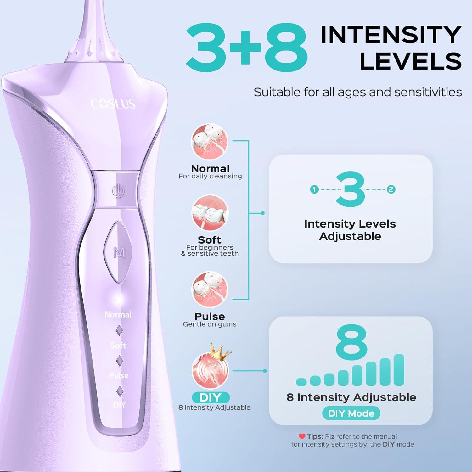 Hilo Dental Inalámbrico COSLUS C30 - 300ml, 4 Modos, Portátil
