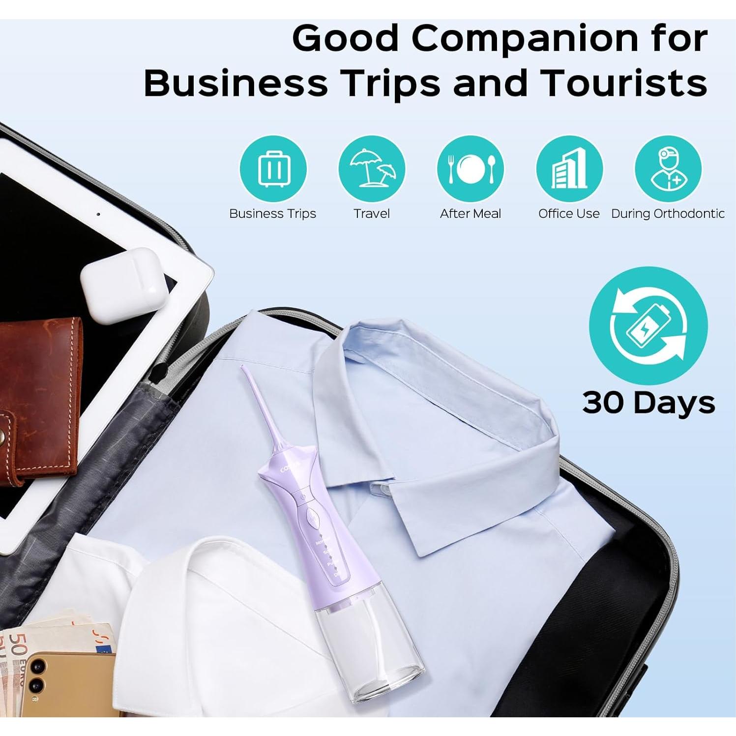 Hilo Dental Inalámbrico COSLUS C30 - 300ml, 4 Modos, Portátil