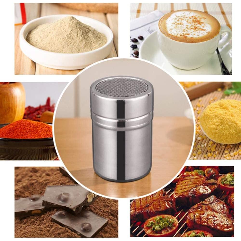 Tamiz de acero inoxidable FEOOWV con tapa 12Pcs 5cm