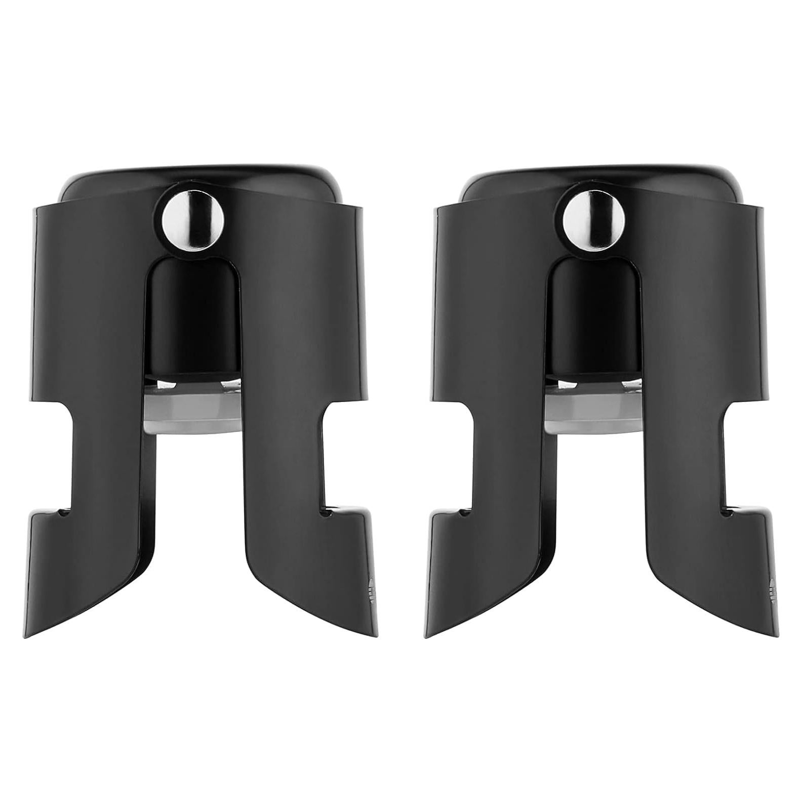 Tapones para Champán OWO Acero Inoxidable 2 Paquete Negro