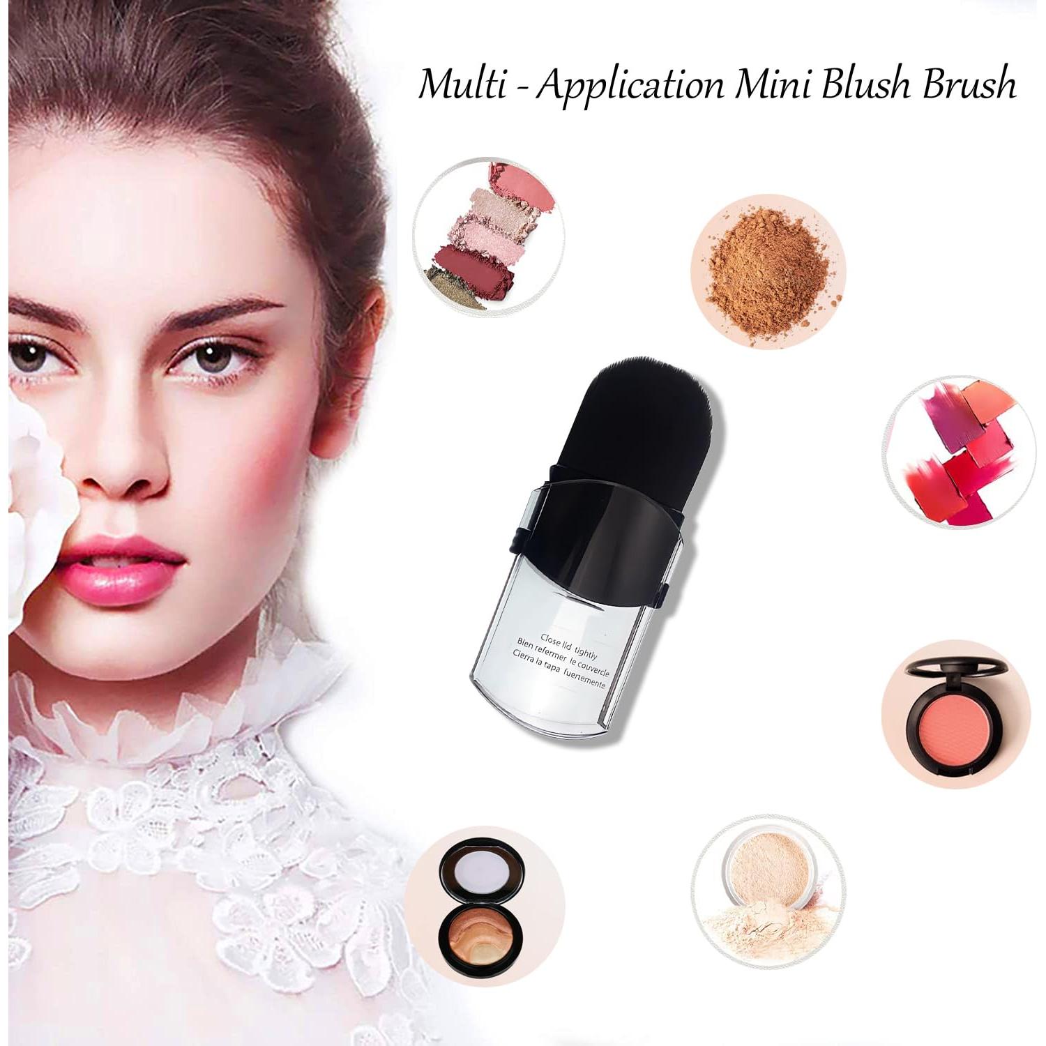 Brocha de Maquillaje Retráctil Bling Toman Mini para Viaje