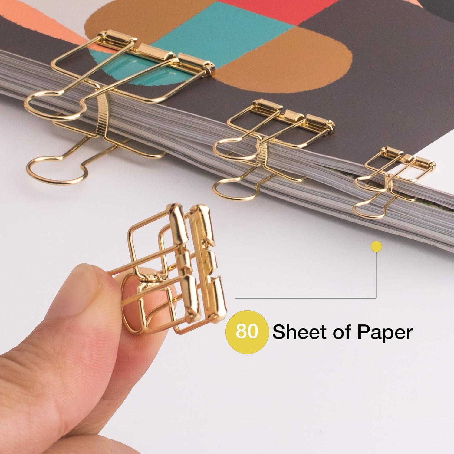 Set de 38 Clips de Papel Dorados VENCINK - Variados