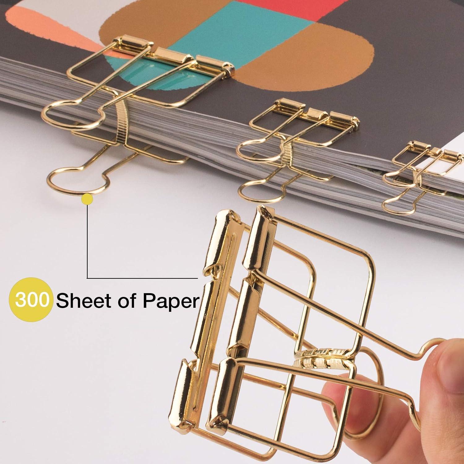 Set de 38 Clips de Papel Dorados VENCINK - Variados