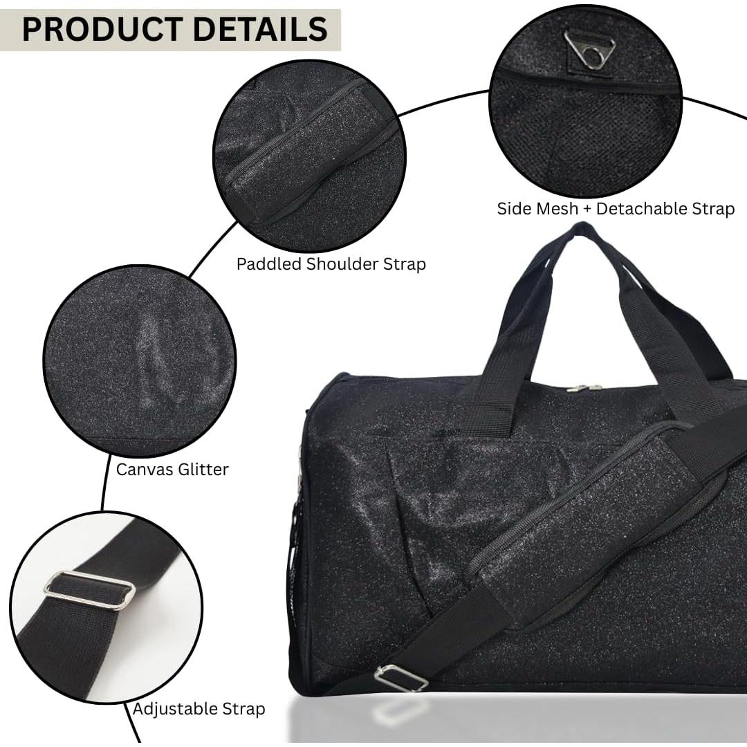 Bolsa de Deporte Brillante NGIL para Mujeres - 43x24x24 cm