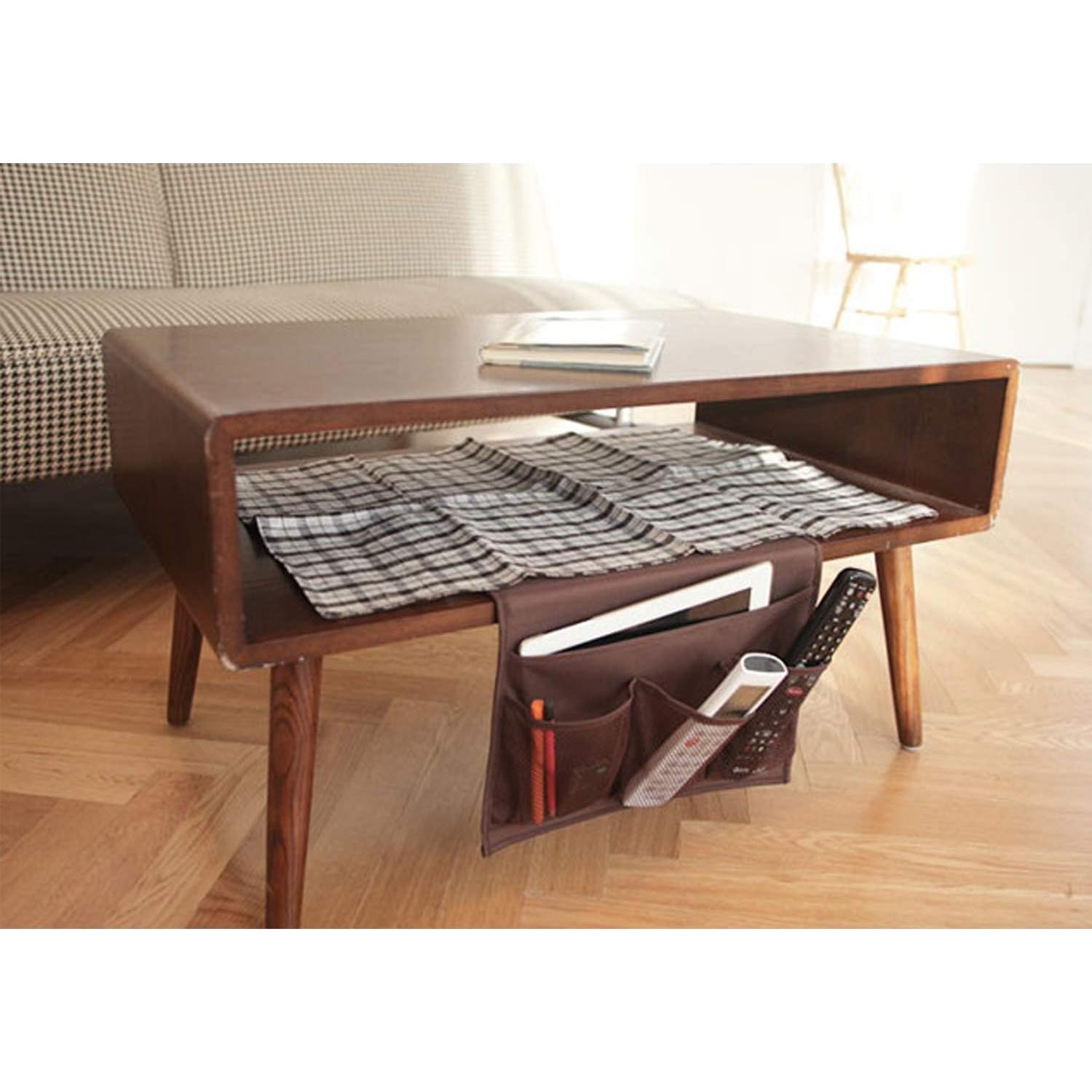 Organizador de Cama DuomiW Negro con 3 Bolsillos de Malla