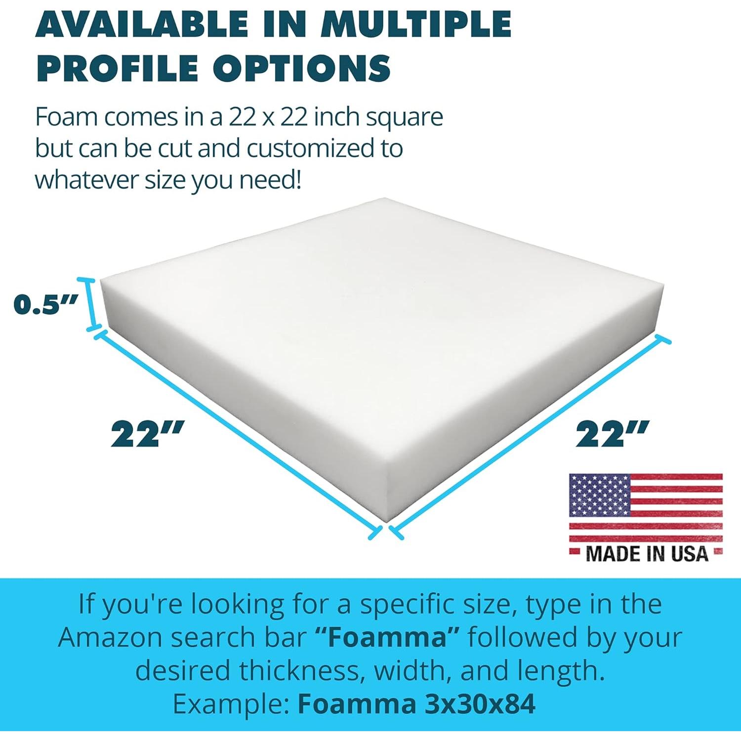 Espuma de Tapicería Foamma 0.5" x 56 cm Alta Densidad