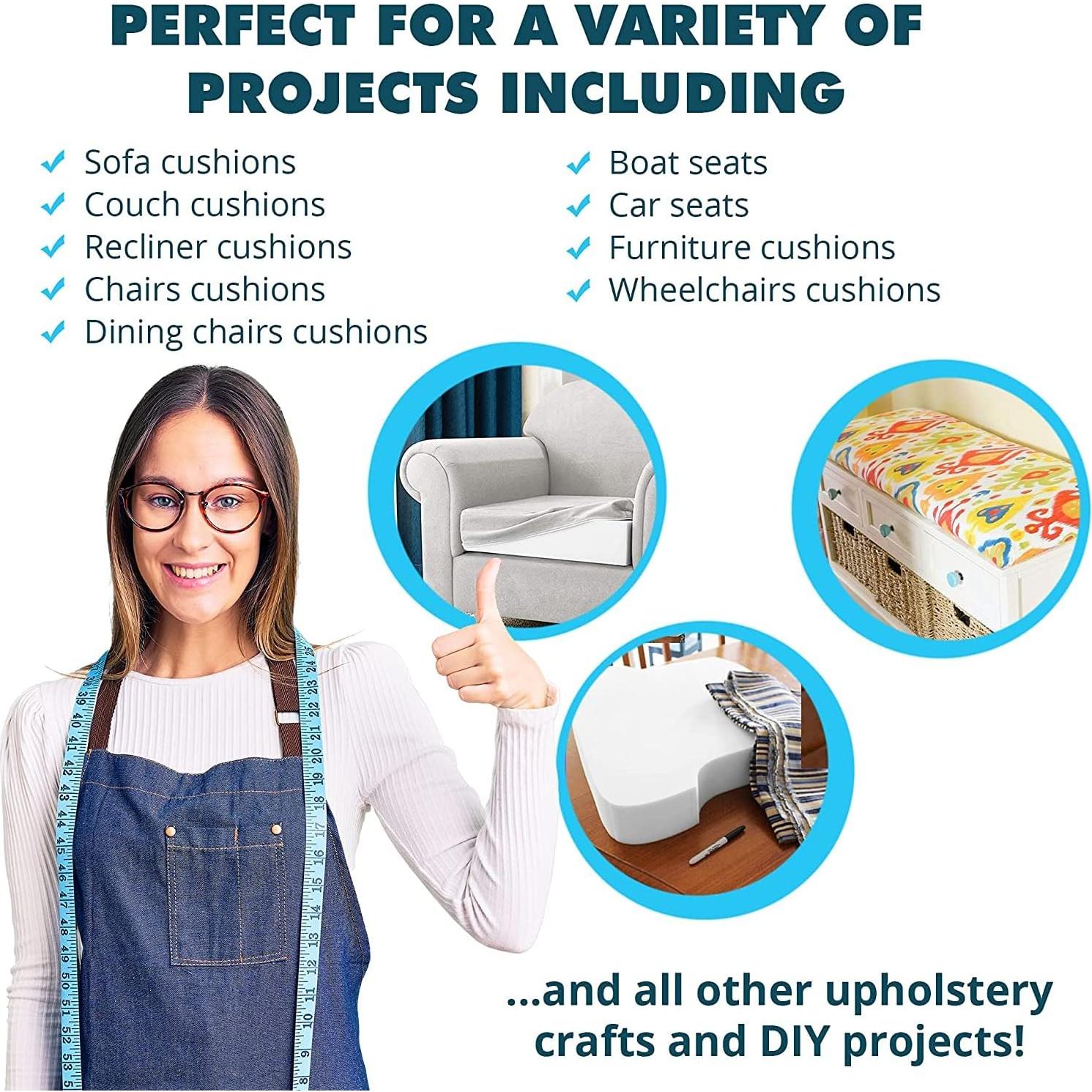 Espuma de Tapicería Foamma 0.5" x 56 cm Alta Densidad