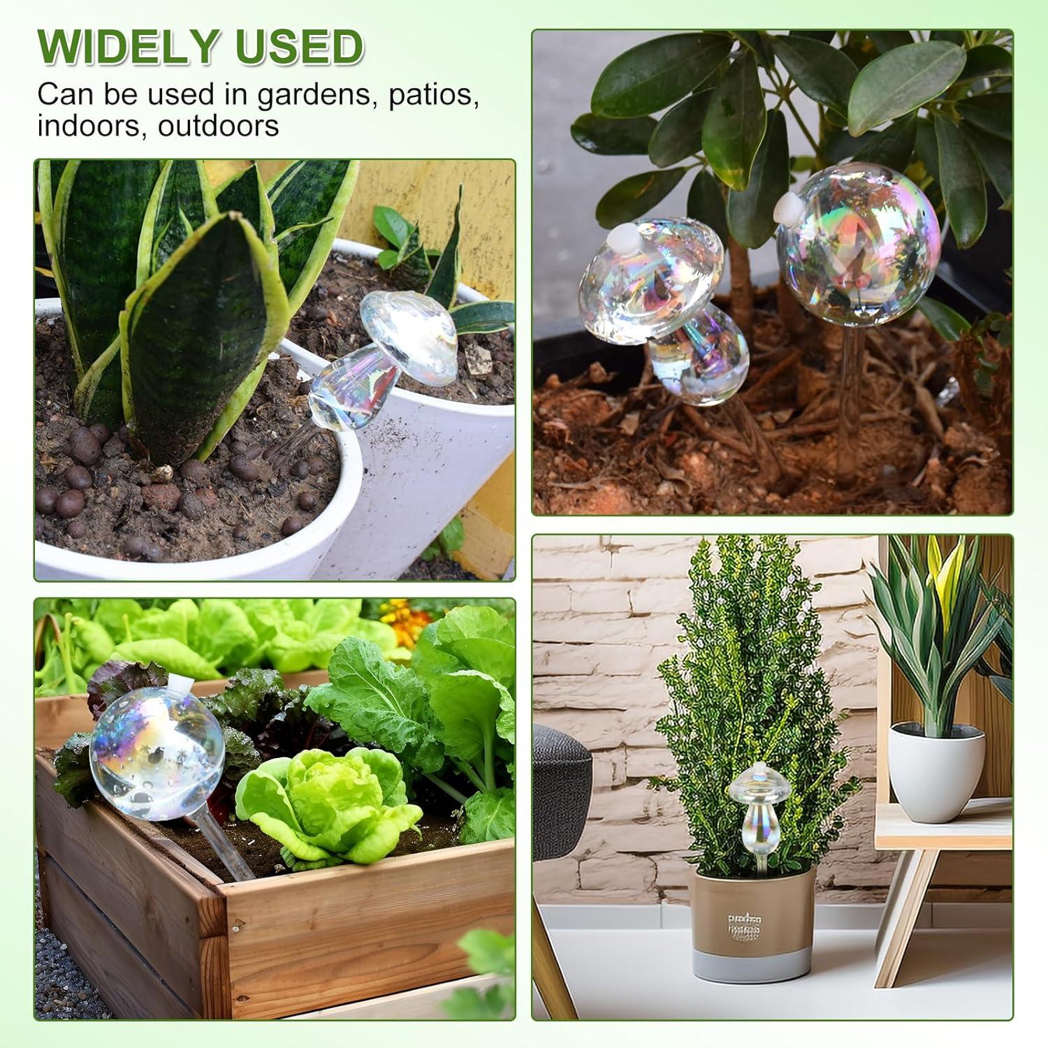 Esferas de Riego Automático Laawe 2PCS Vidrio Arcoíris 150ml