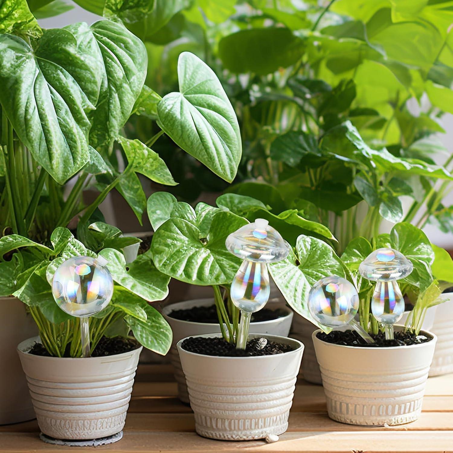 Esferas de Riego Automático Laawe 2PCS Vidrio Arcoíris 150ml