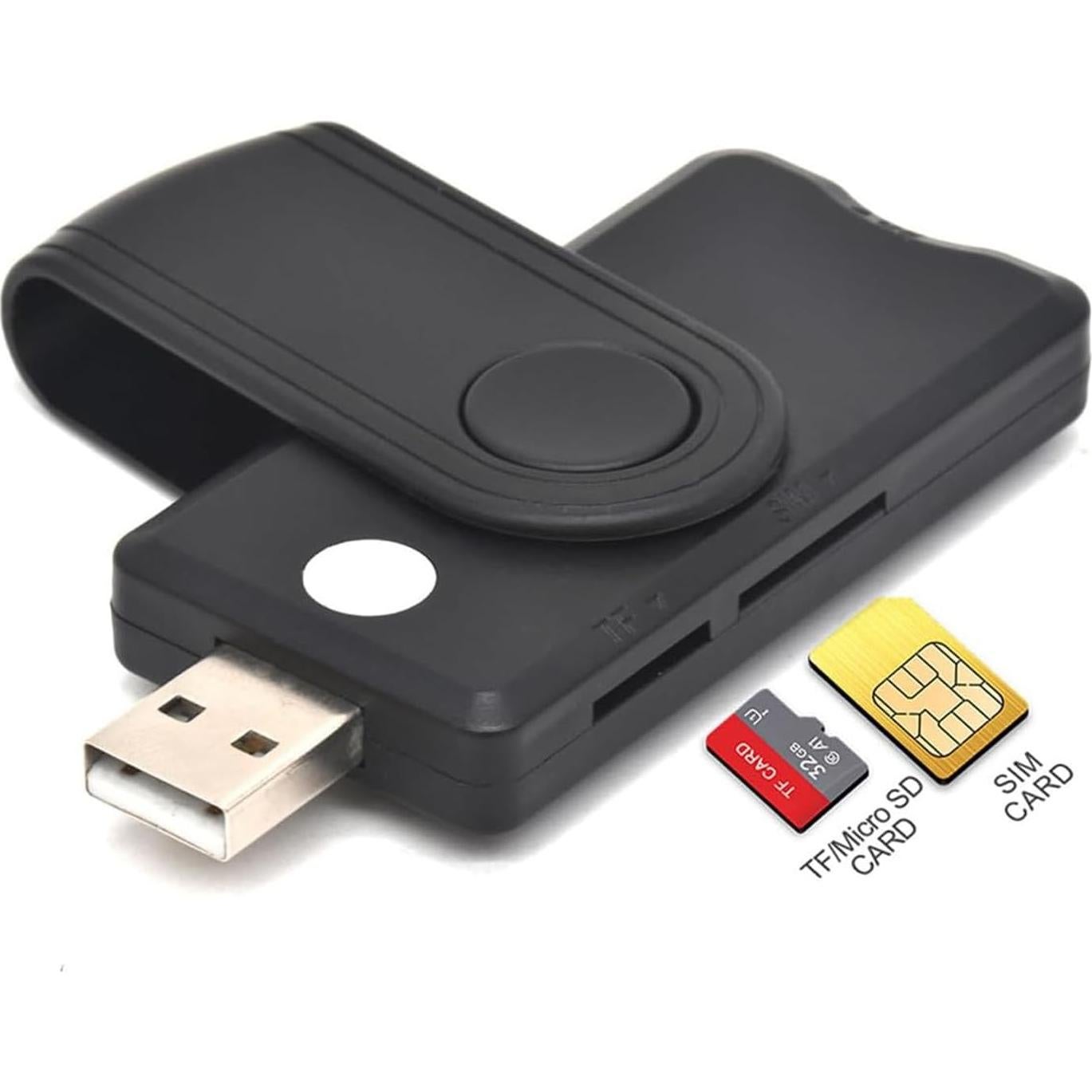 Lector de Tarjetas CAC Aiyingmei 5 en 1 USB Militar DOD