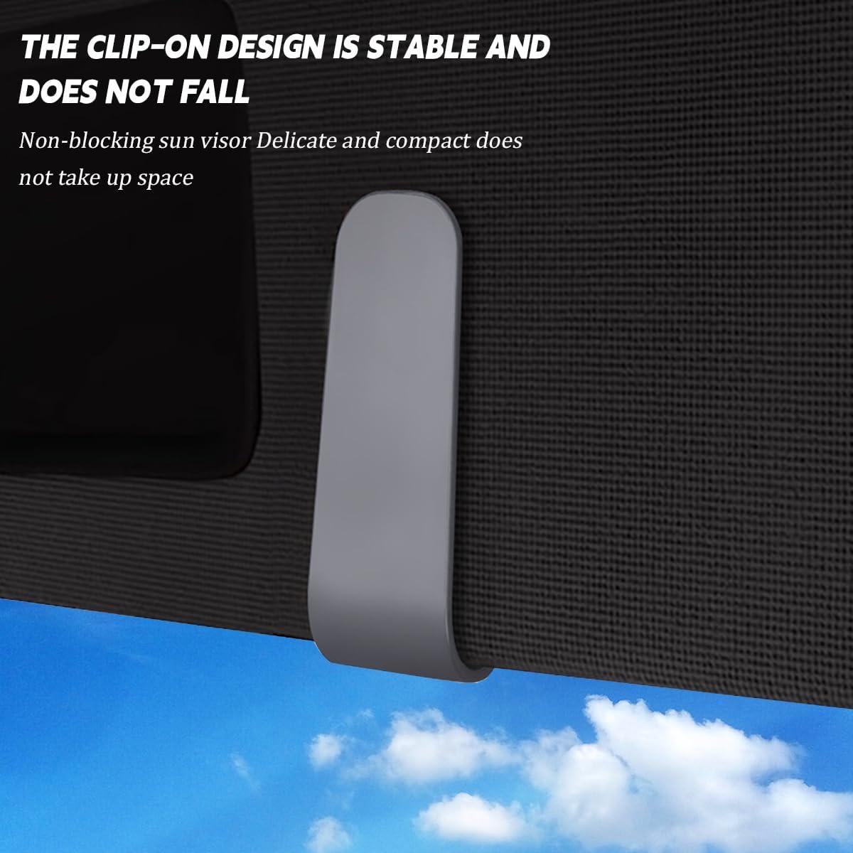 Soporte para Gafas de Sol Mandark 2PCS Clip Visera Beige