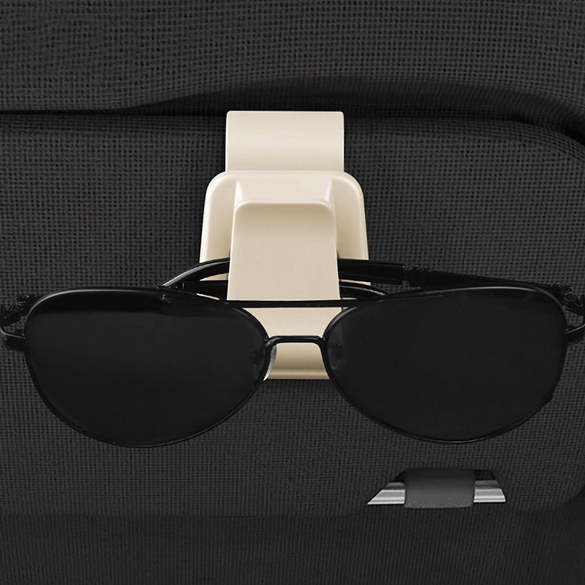 Soporte para Gafas de Sol Mandark 2PCS Clip Visera Beige