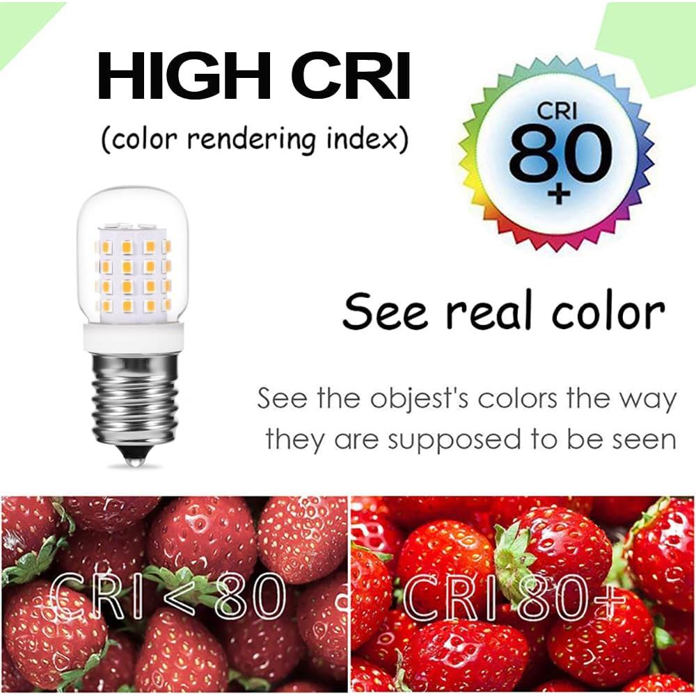 Bombilla E17 3W 2700K para Microondas Whirlpool - 2 Paquete