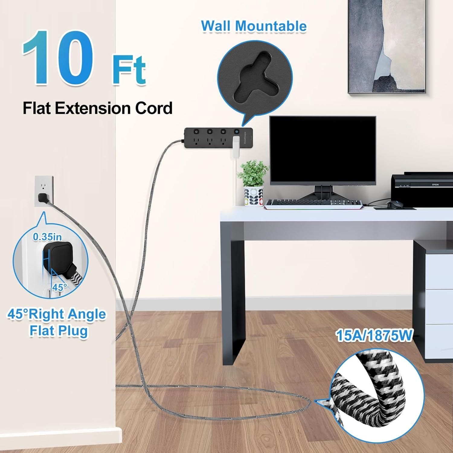Regleta de Protección RataKoapa 3m 8 Salidas AC 4 USB