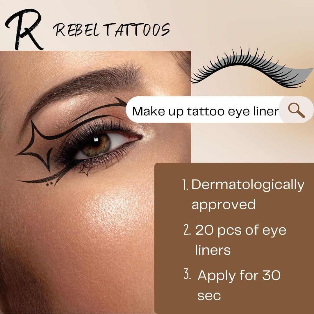 Tatuajes Temporales Faciales Rebel Tattoos - Mariposa Dorada