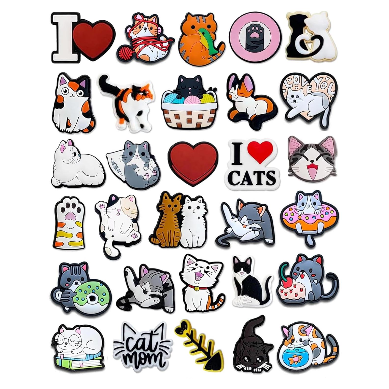 Set de 30 Encantos de PVC para Zapatos - Lindos y Divertidos