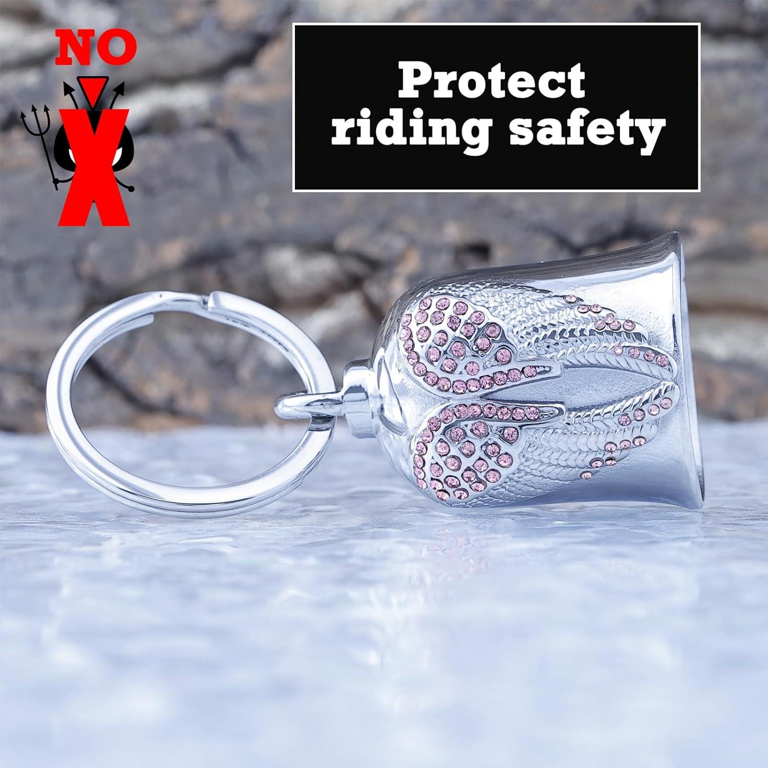 Campana de Motocicleta 3D CYZBTBl Plateada - Accesorio de Seguridad