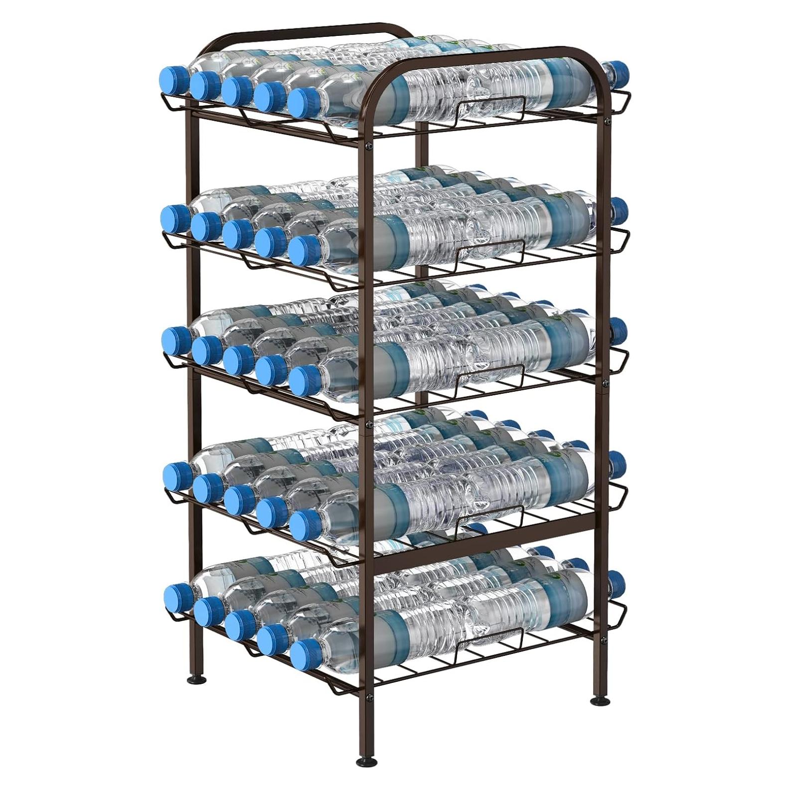 Organizador Vertical de Botellas smusei 5 Niveles Bronce