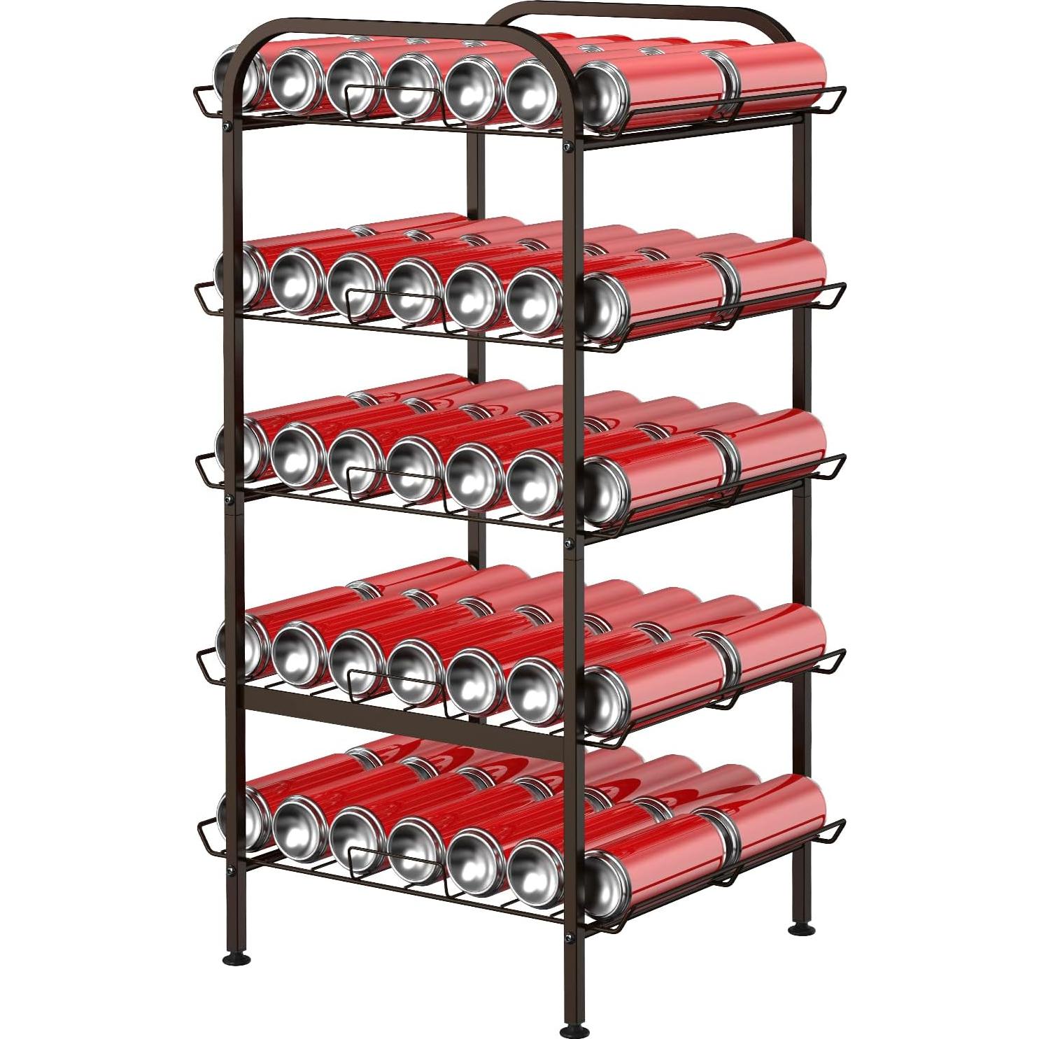 Organizador Vertical de Botellas smusei 5 Niveles Bronce