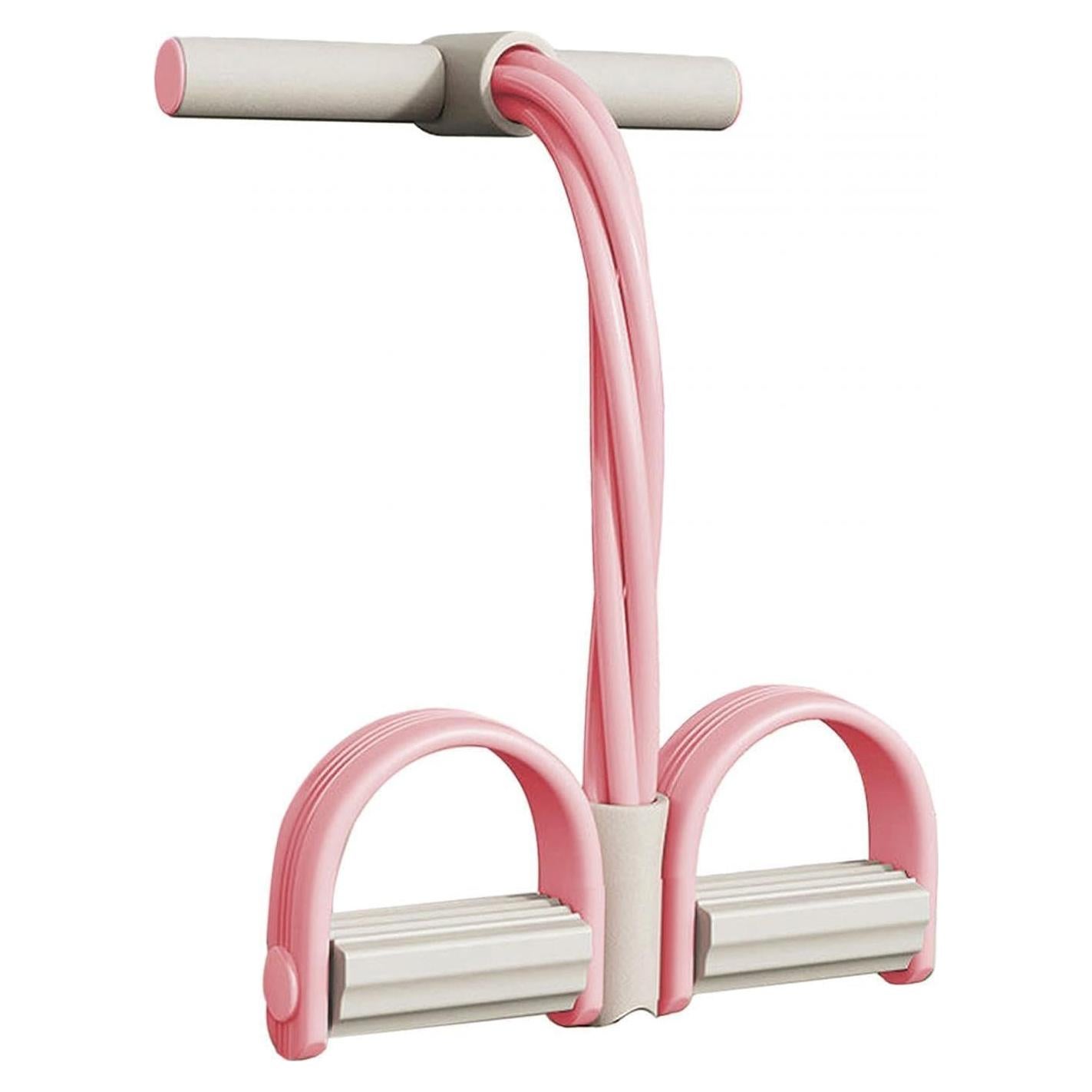 Banda de Resistencia con Pedal Genérica Rosa 6 Tubos Fitness