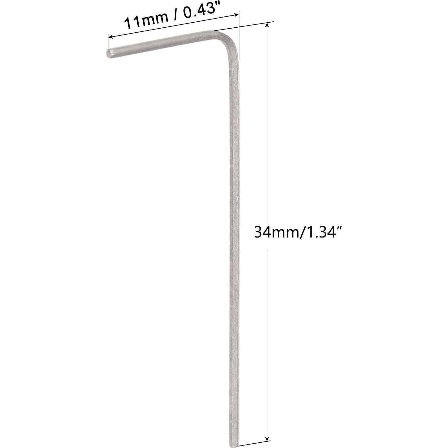 Juego de Llaves Hexagonales 0.7mm TOP-VIGOR 5 Pcs CR-V