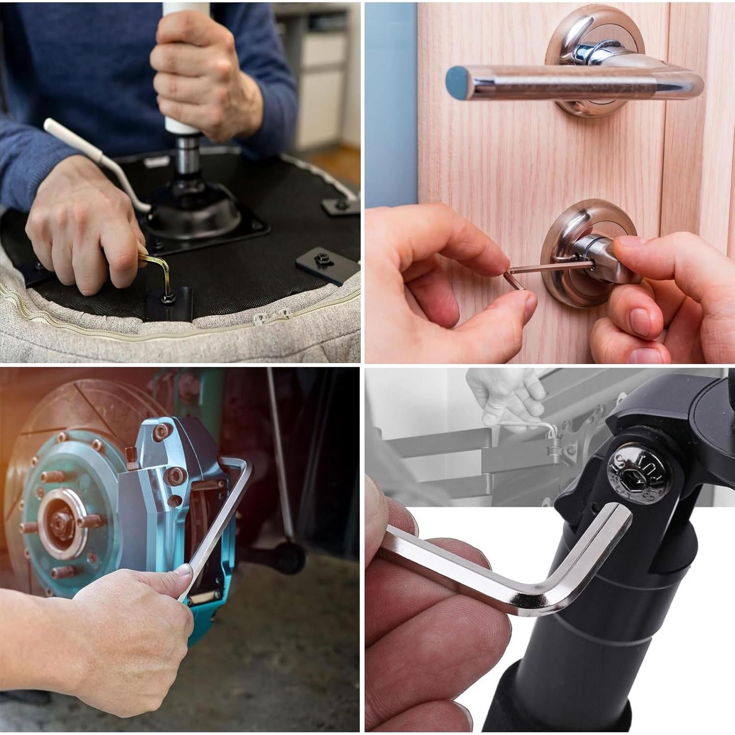 Juego de Llaves Hexagonales 0.7mm TOP-VIGOR 5 Pcs CR-V