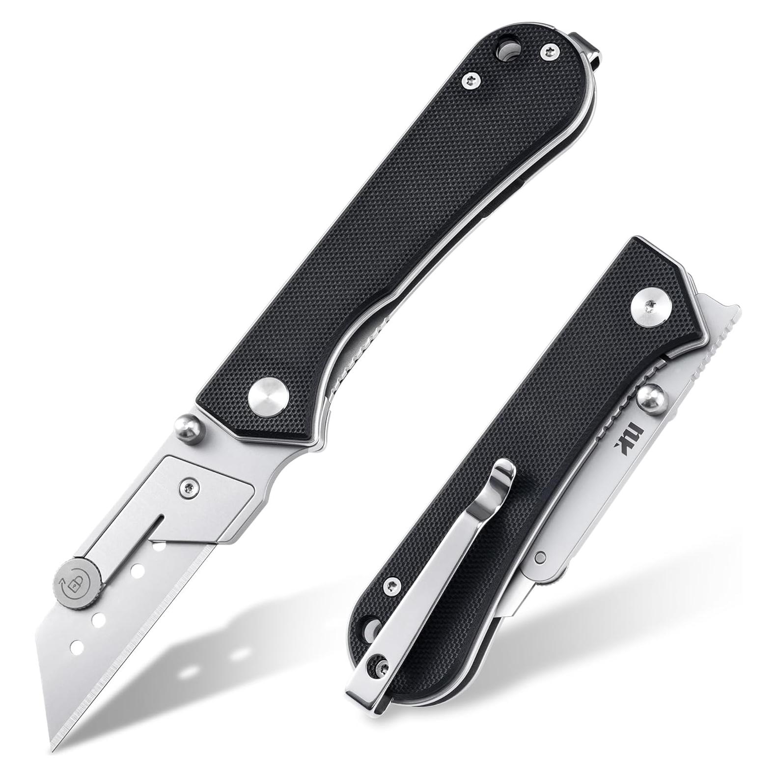 Cuchillo Utilitario Plegable NUKNIVES Kumpanter U23 G10 Negro