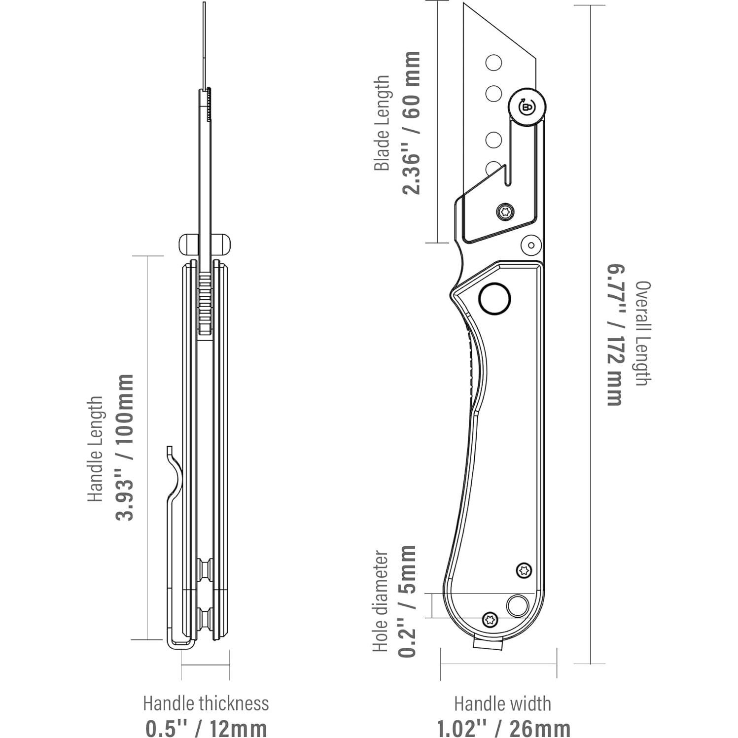Cuchillo Utilitario Plegable NUKNIVES Kumpanter U23 G10 Negro