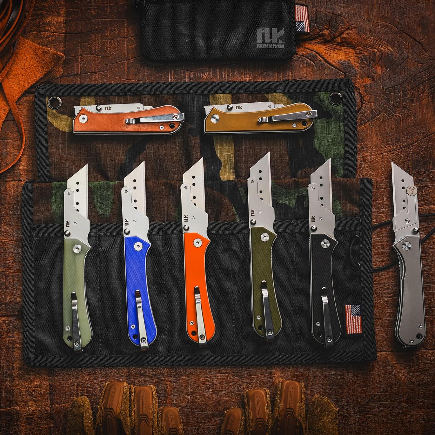 Cuchillo Utilitario Plegable NUKNIVES Kumpanter U23 G10 Negro