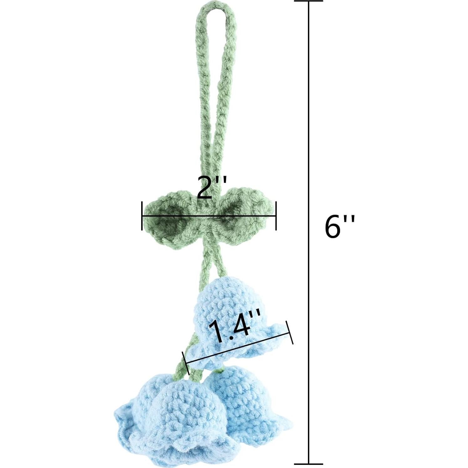 Espejo Colgante Decorativo Hecho a Mano Decorbea Azul Lirio