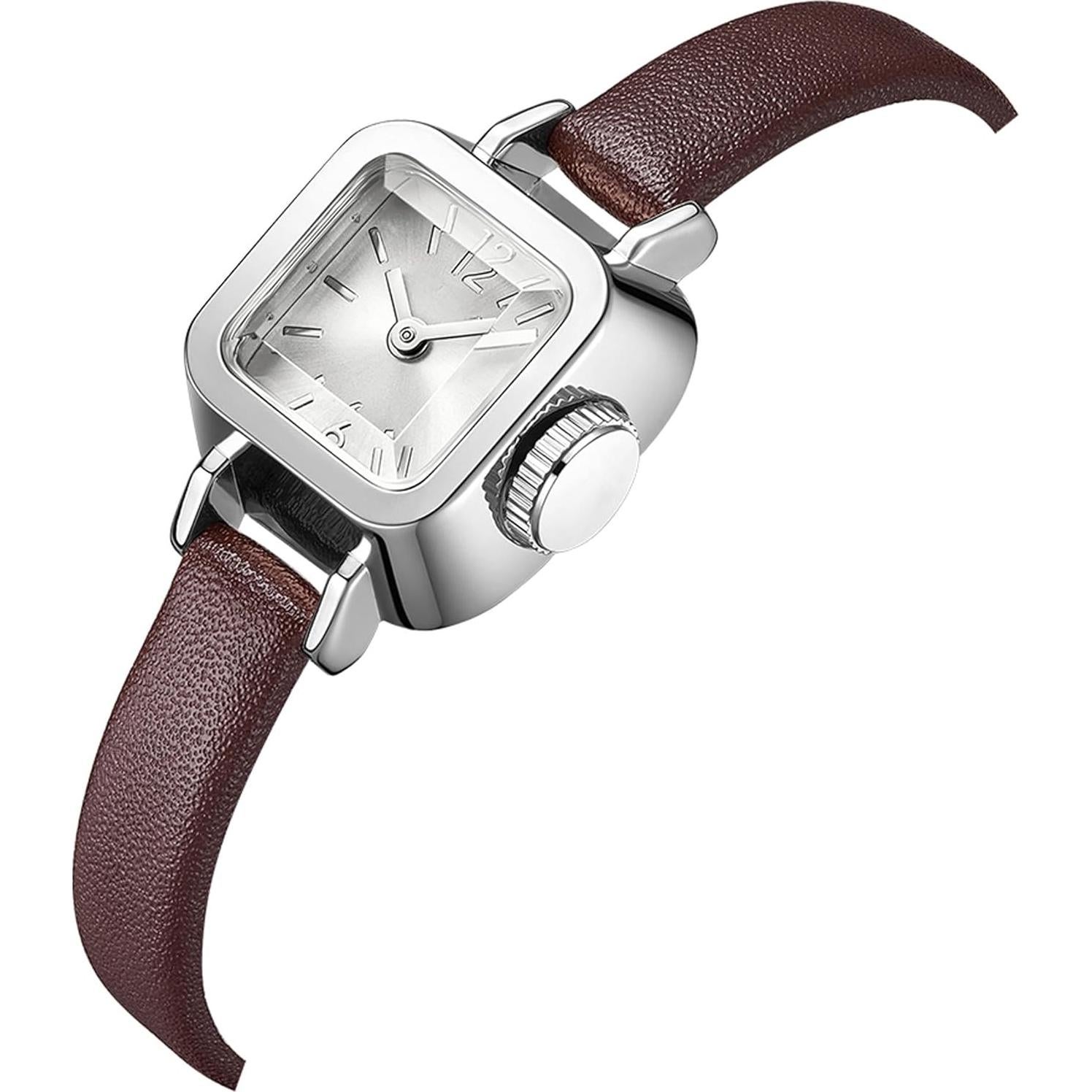 Reloj de Damas Findtime Cuadrado Vintage Correa Cuero