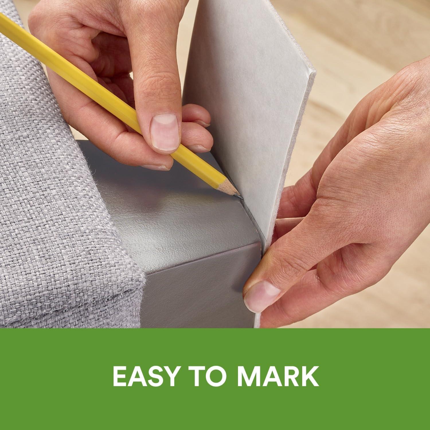 Almohadillas de Fieltro Scotch 4 Pcs para Muebles Beige 10x15 cm