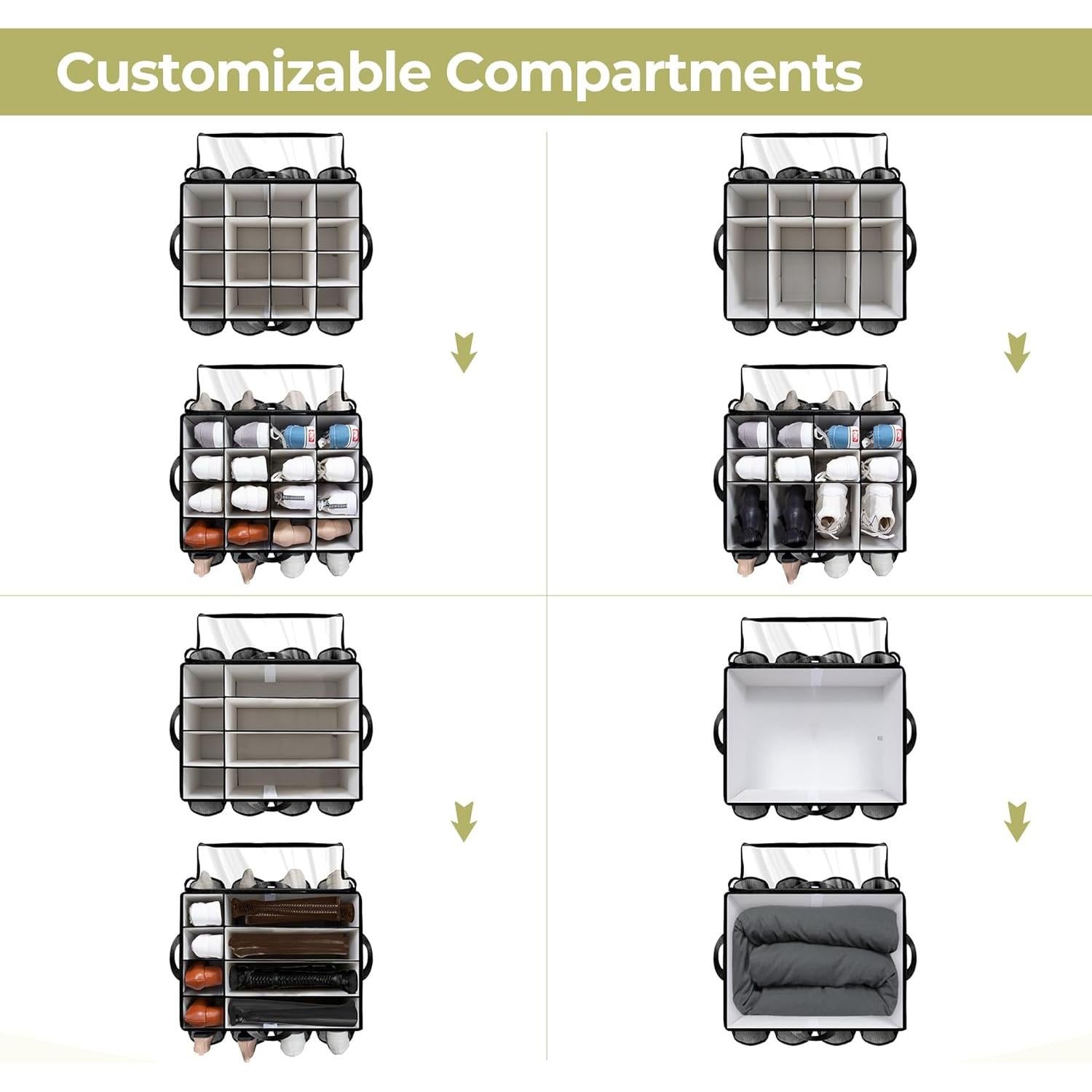 Organizador de Zapatos STORAGEIDEAS 16 Pares con Cubierta Transparente