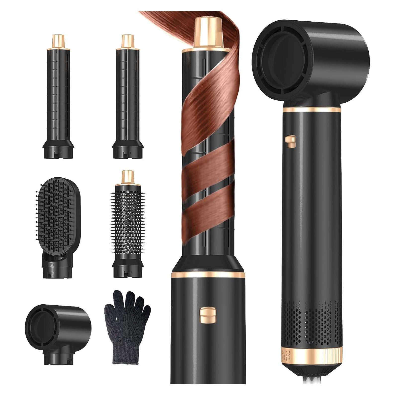 Cepillo Secador de Cabello 5 en 1 Dryhsip Negro/Dorado